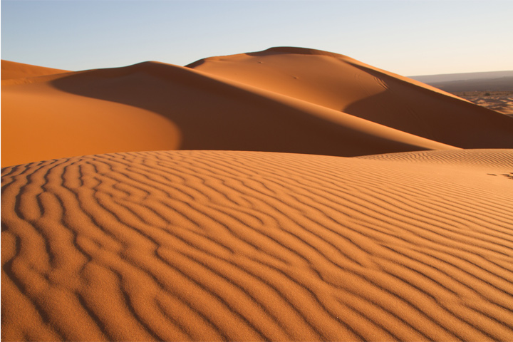 Incredible dunes at Erg Chebbi.